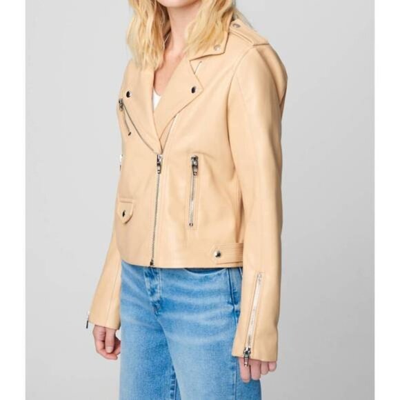 BLANKNYC NWT moto semi-fit jacket in Bone Zipper Silver Hardware - Picture 11 of 13